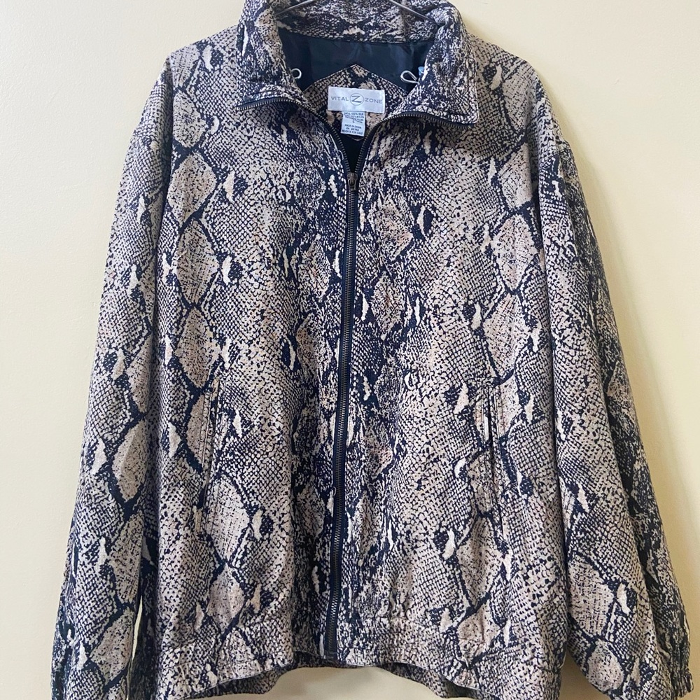 Snakeskin Print Jacket